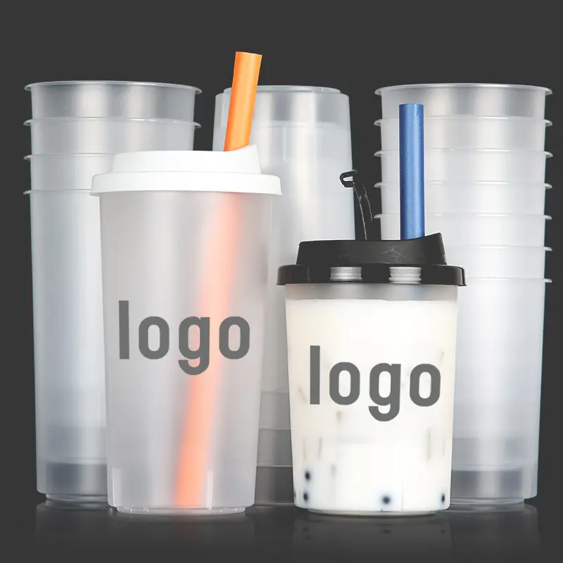 Custom Takeaway Drinking Cups Frosted PP Plastic Cups