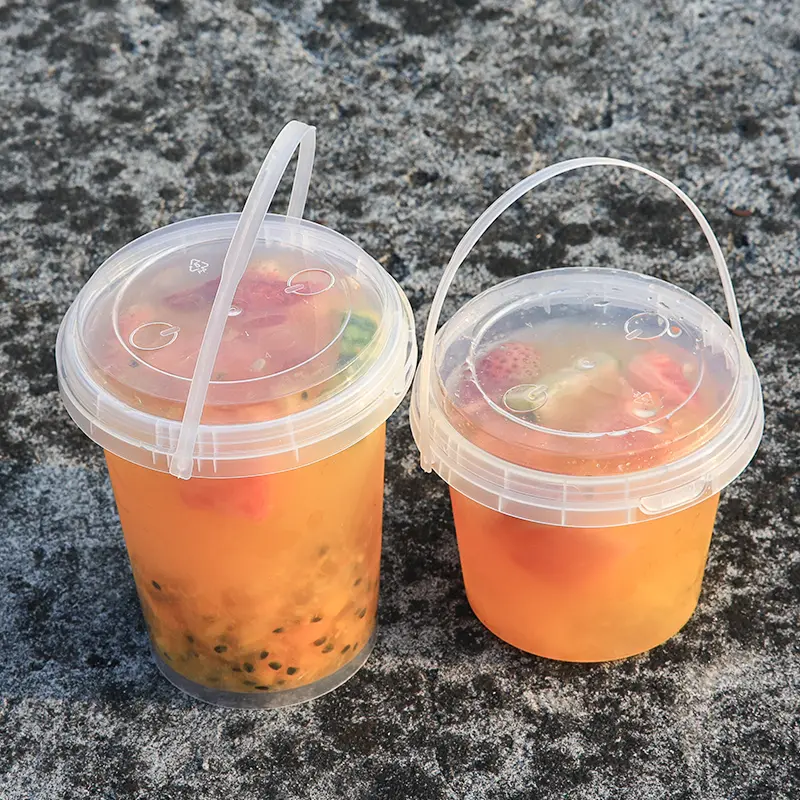 Plastic Fruit Bucket Cup 4