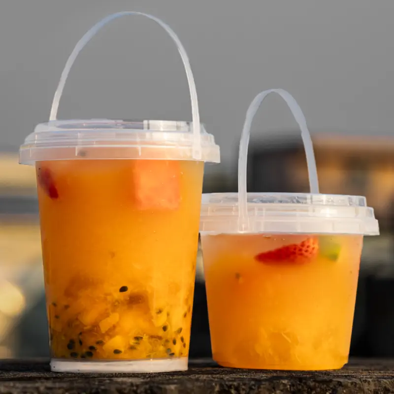 Plastic Fruit Bucket Cup 3