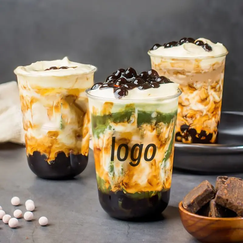 Wholesale Dessert Bubble Tea PP Injec...