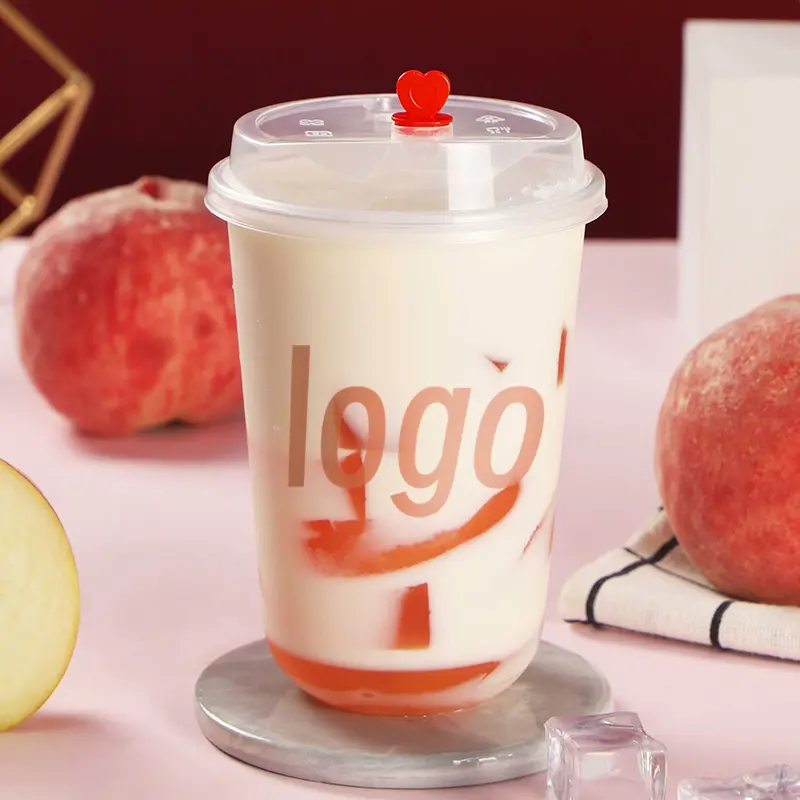 Disposable Thickened Cold Drink Milk Tea PP U shaped Cup