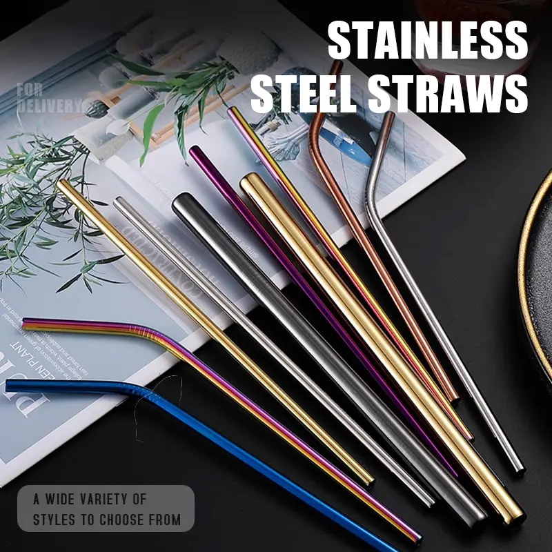 Custom Drinking Straw Metal Straws Re...