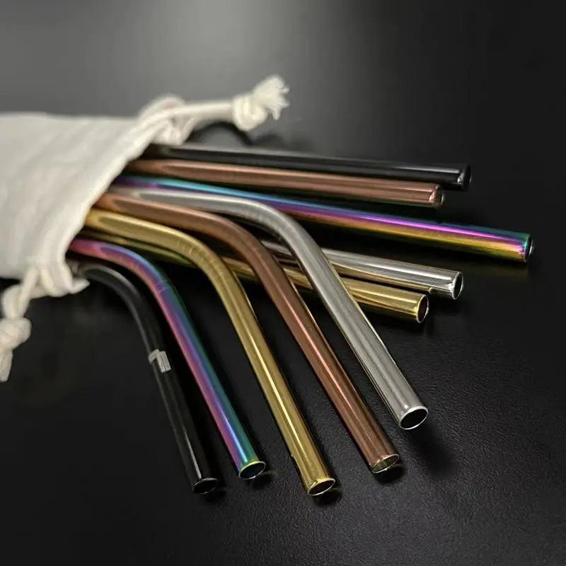 Personalized Metal Straws Reusable St...